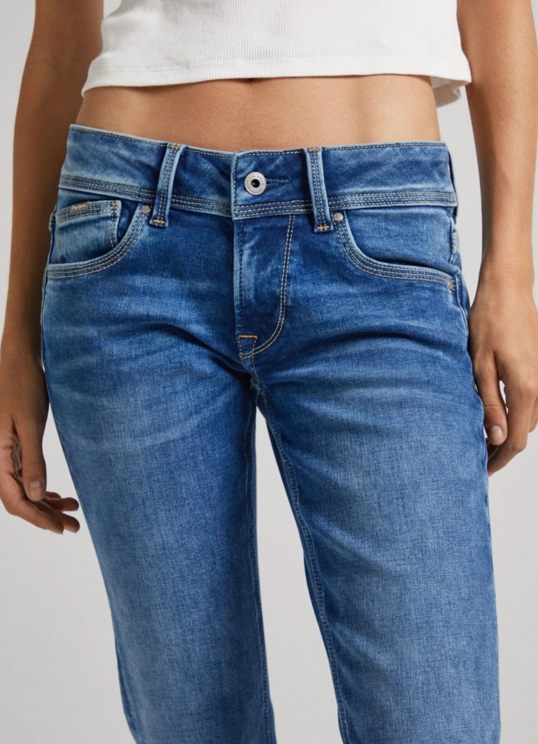 Women Pepe Jeans Saturn Regular Fit Mid-Rise Jeans