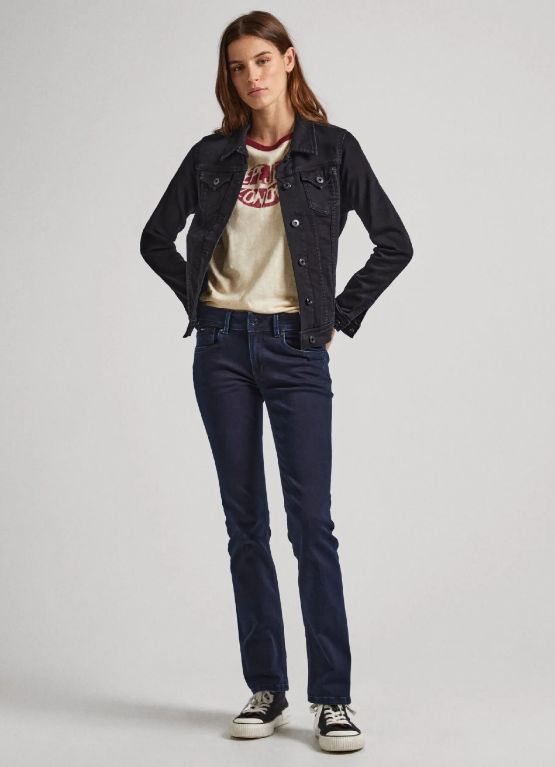 Women Pepe Jeans Saturn Regular Fit Mid-Rise Jeans