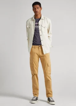 Men Pepe Jeans Sean Regular Fit Chino Trousers