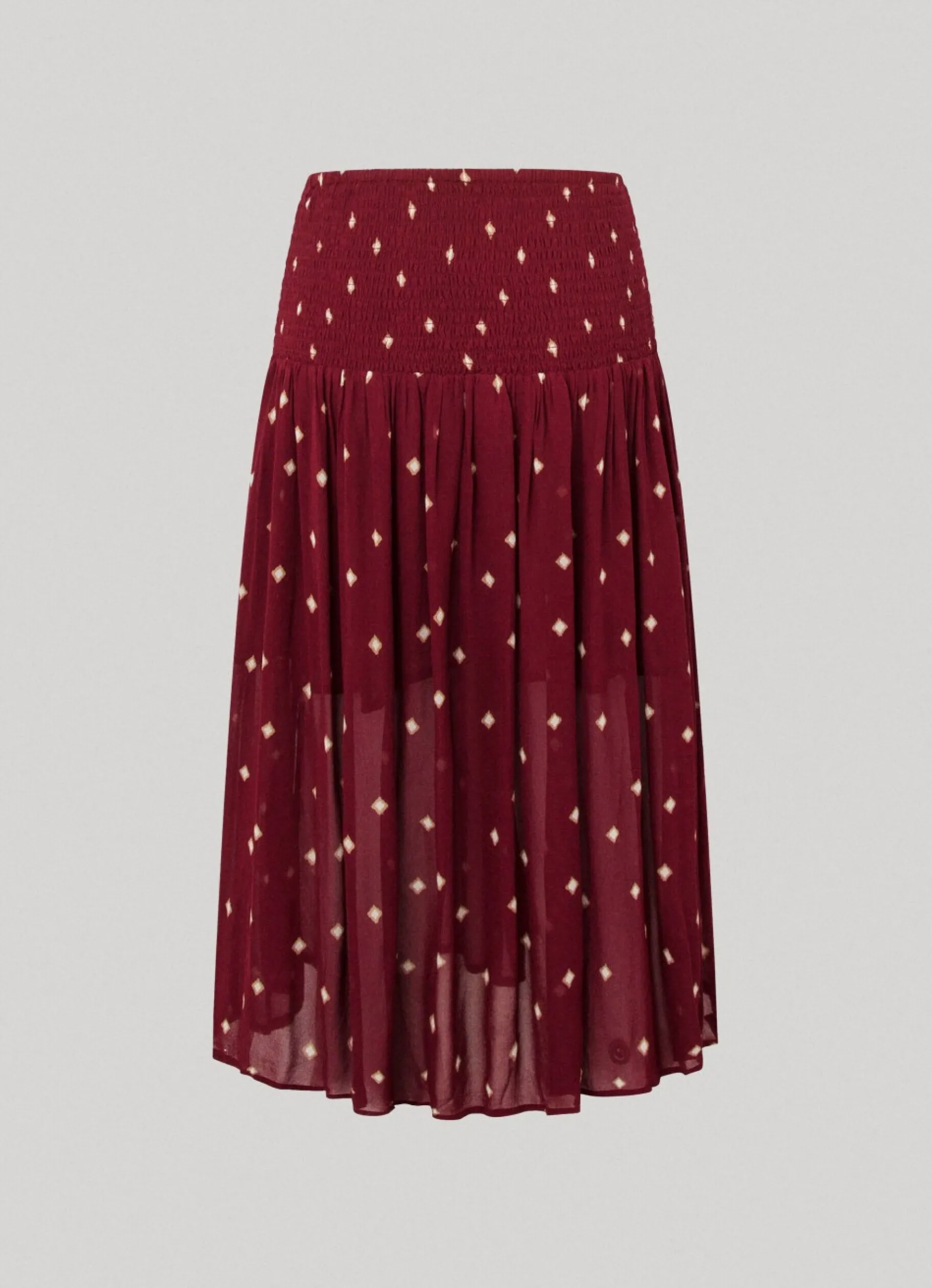Women Pepe Jeans Semi-Transparent Fabric Skirt
