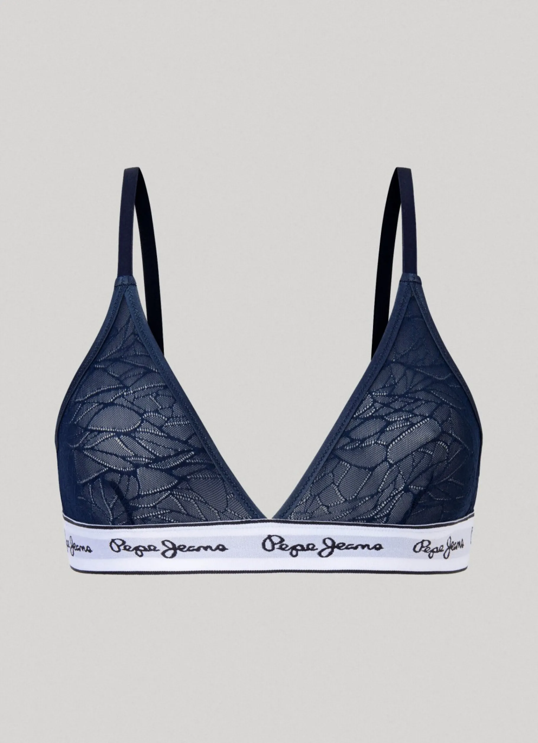 Women Pepe Jeans Semi-Transparent Mesh Bra