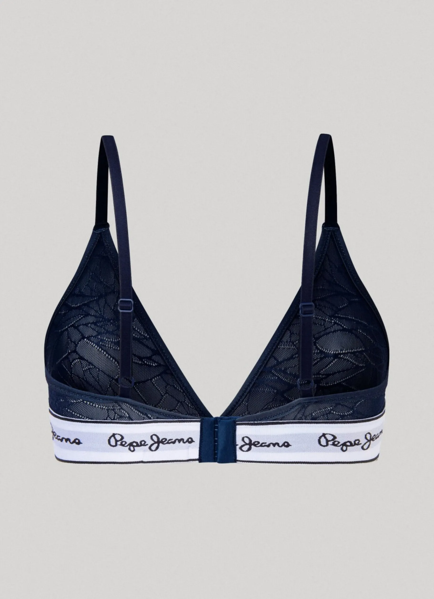 Women Pepe Jeans Semi-Transparent Mesh Bra