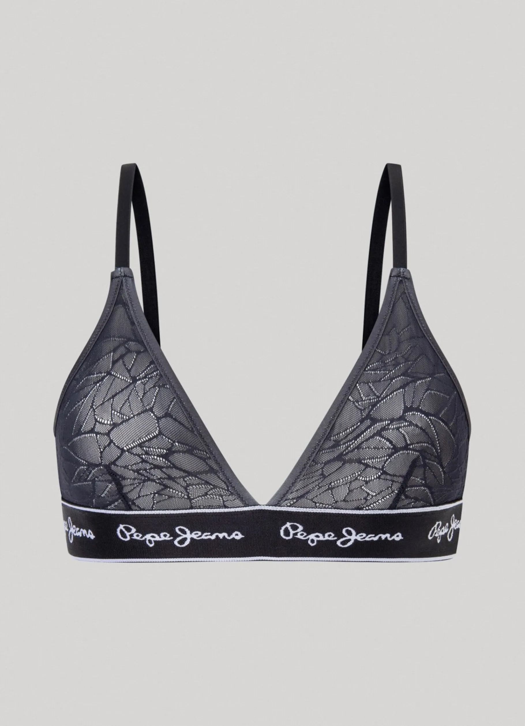 Women Pepe Jeans Semi-Transparent Mesh Bra