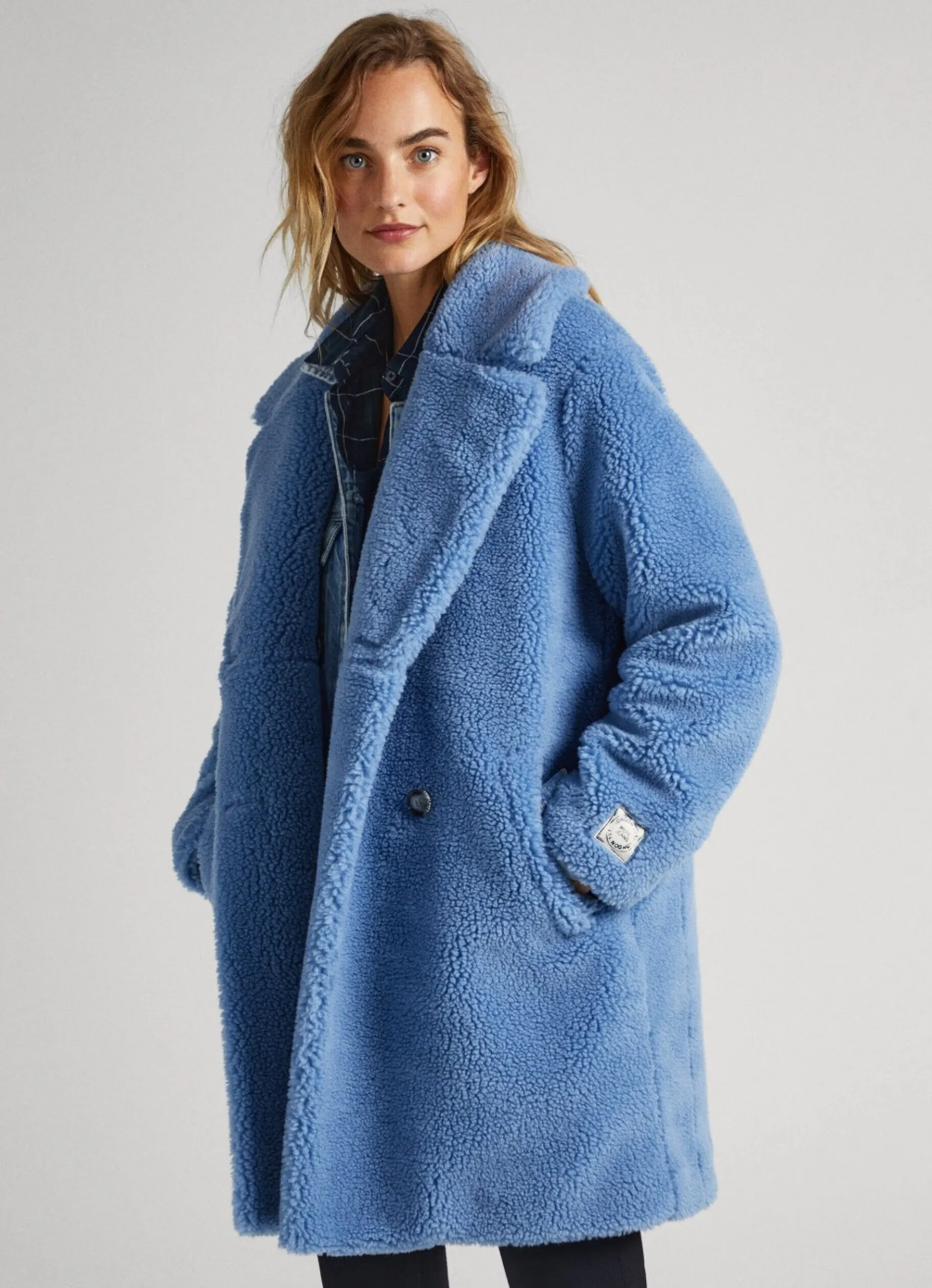 Women Pepe Jeans Sheepskin Coat