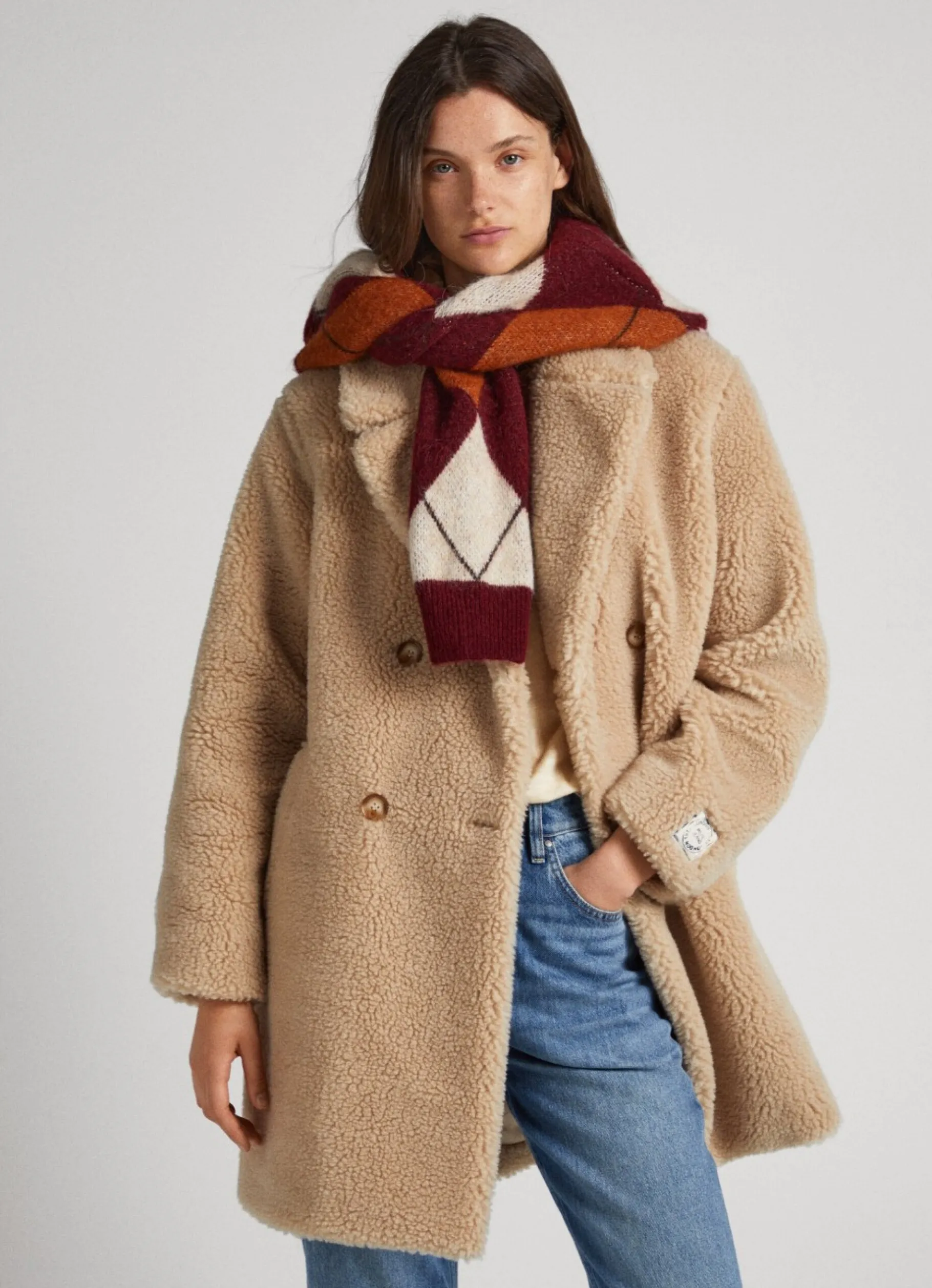 Women Pepe Jeans Sheepskin Coat