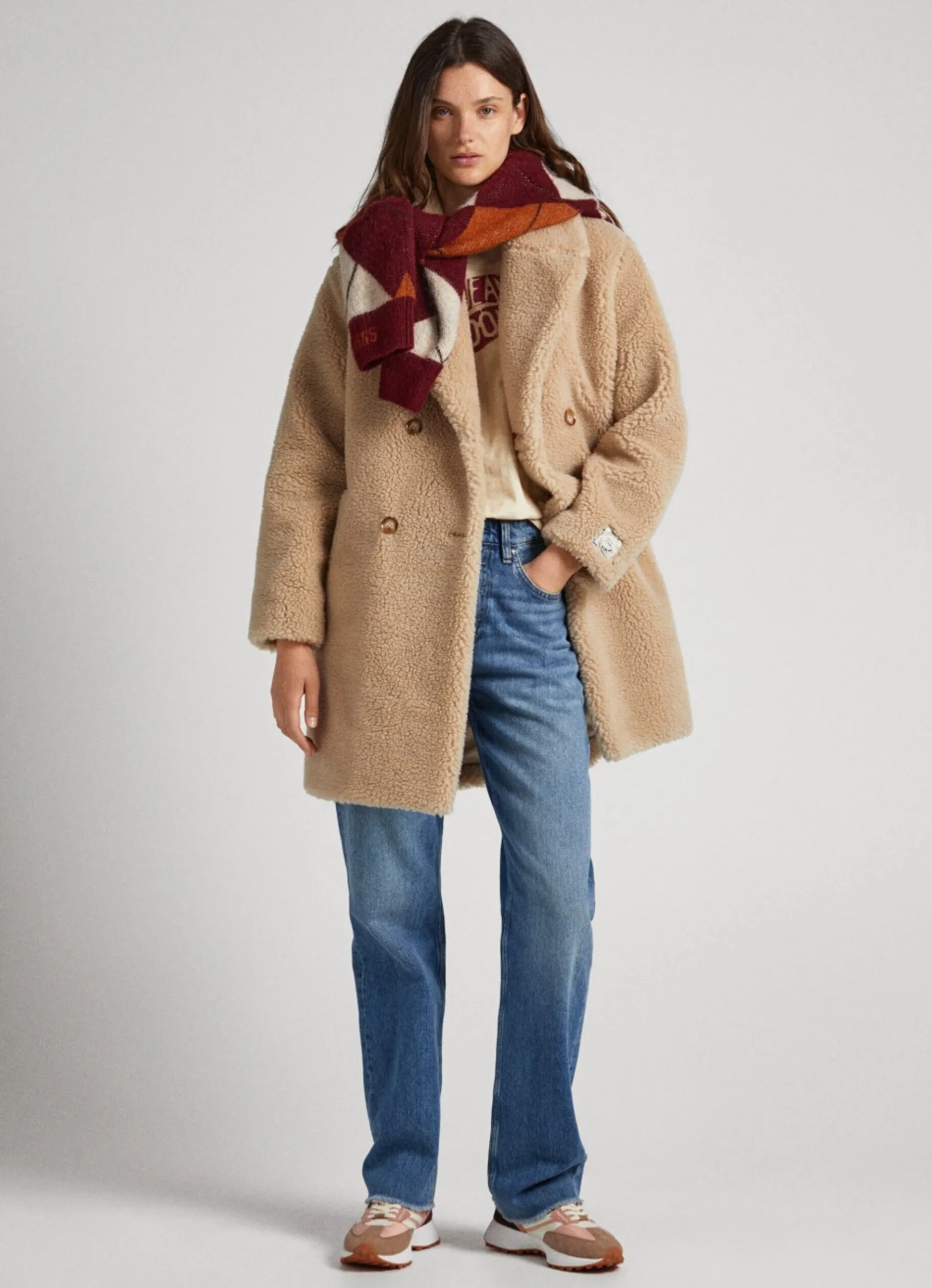 Women Pepe Jeans Sheepskin Coat