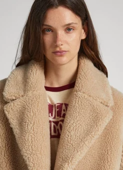 Women Pepe Jeans Sheepskin Coat