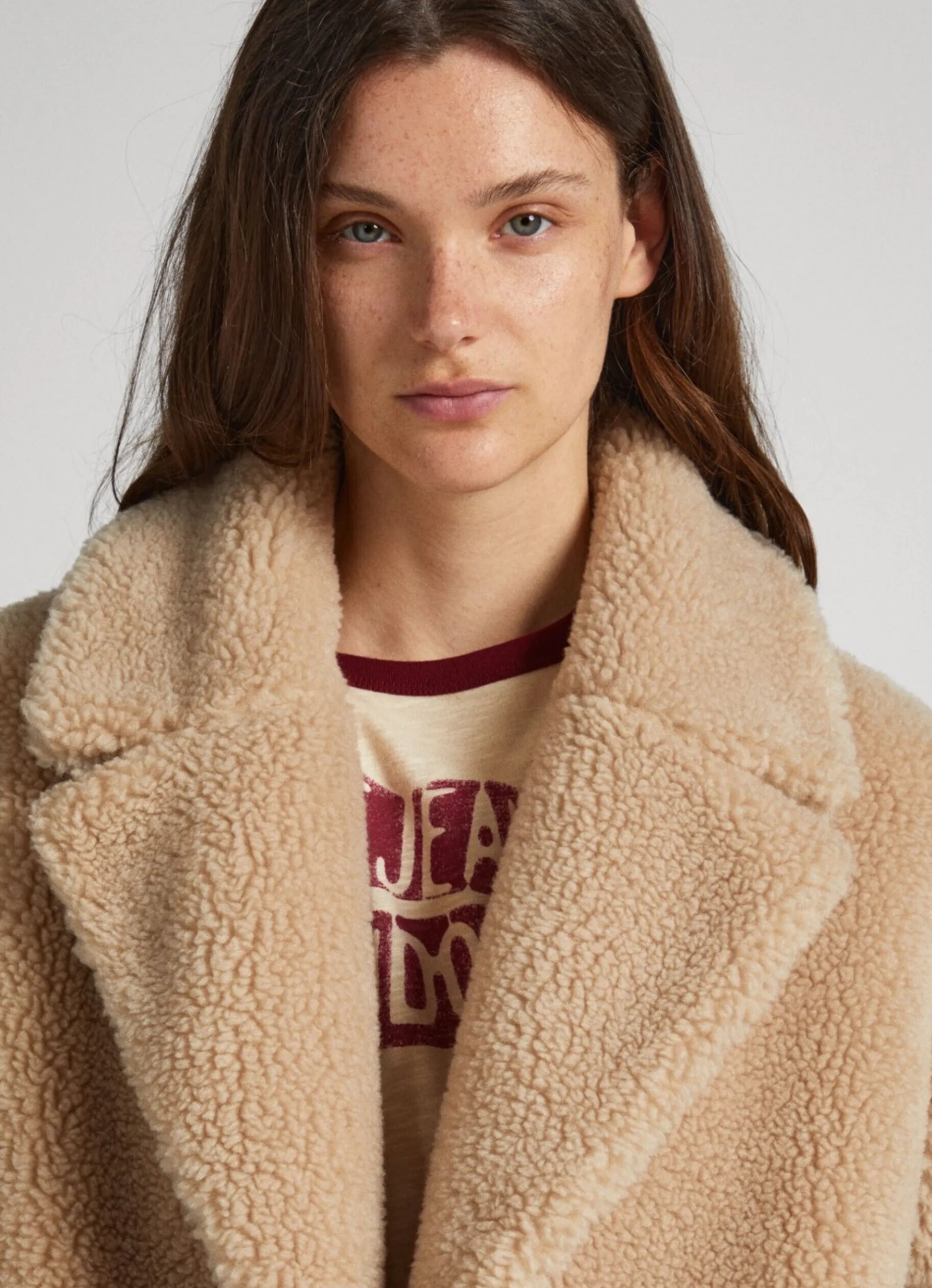 Women Pepe Jeans Sheepskin Coat