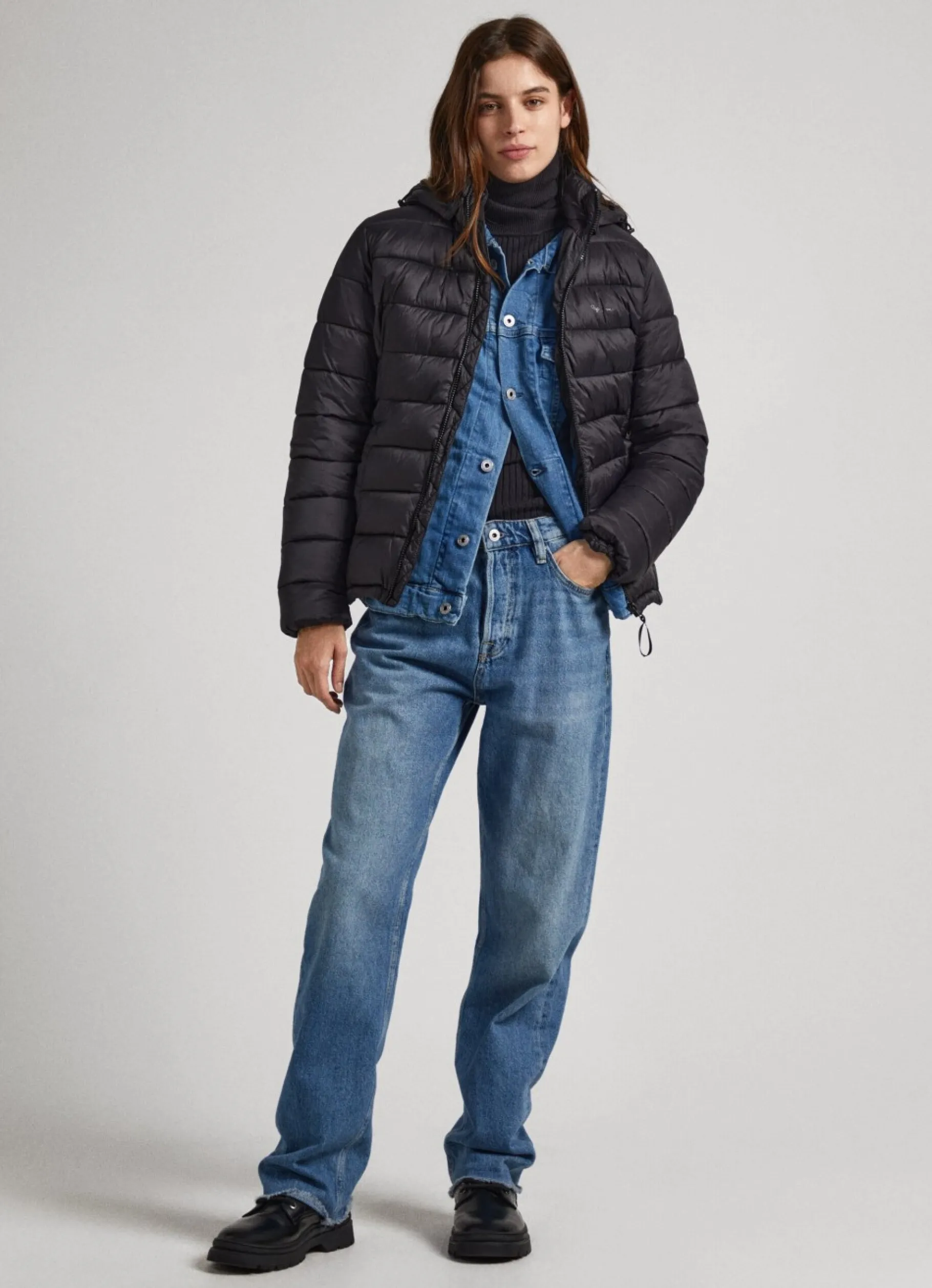 Women Pepe Jeans Short Puffer Jacket