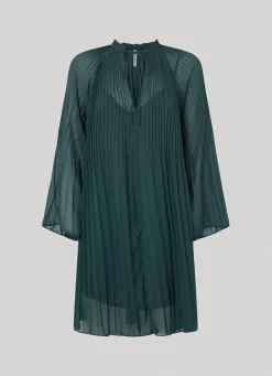 Women Pepe Jeans Short Semi-Sheer Dress