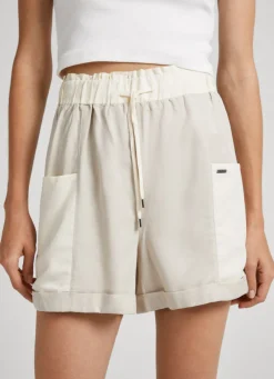 Women Pepe Jeans Shorts With Utility Pockets