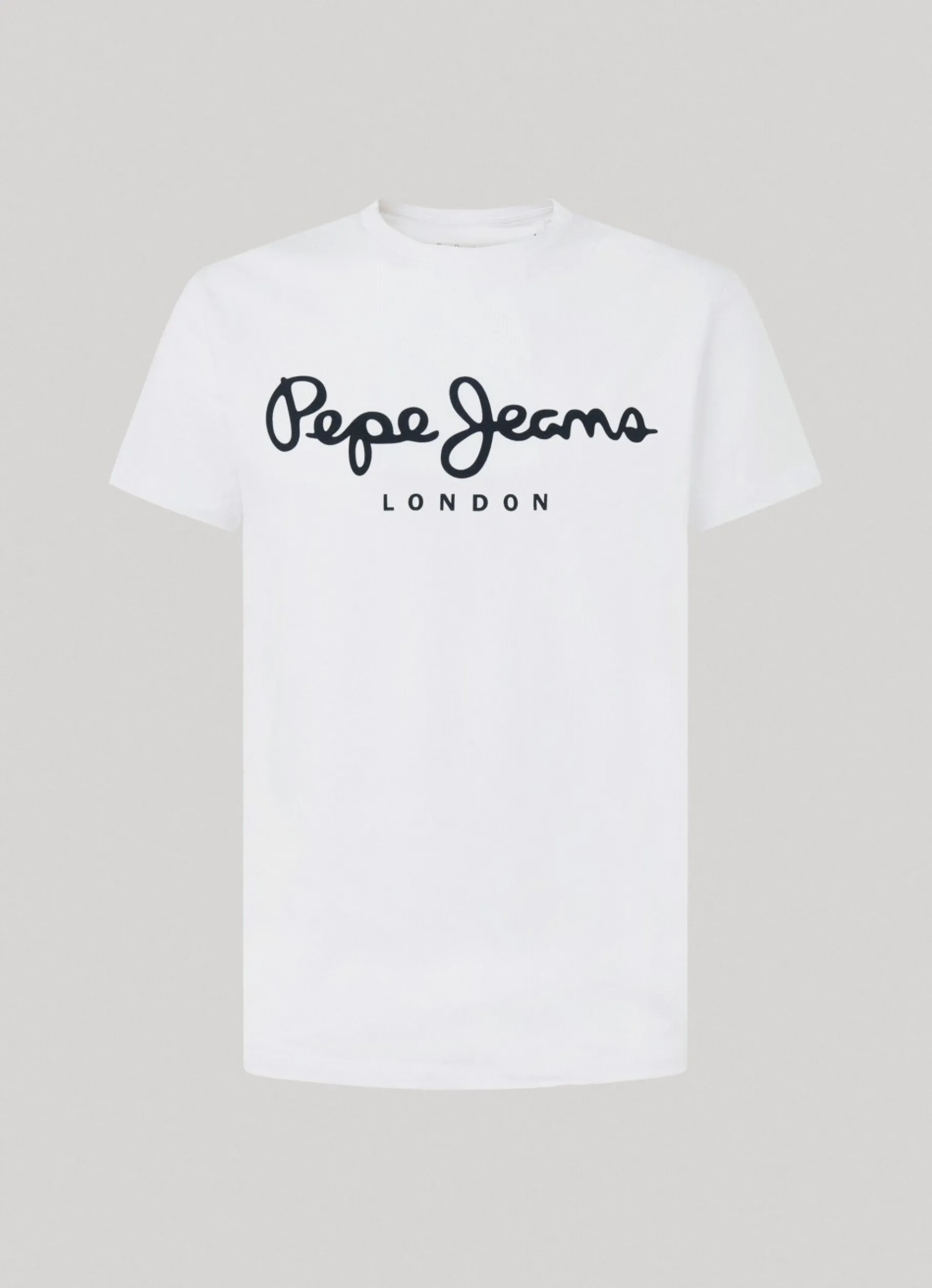 Men Pepe Jeans Short-Sleeved Cotton T-Shirt