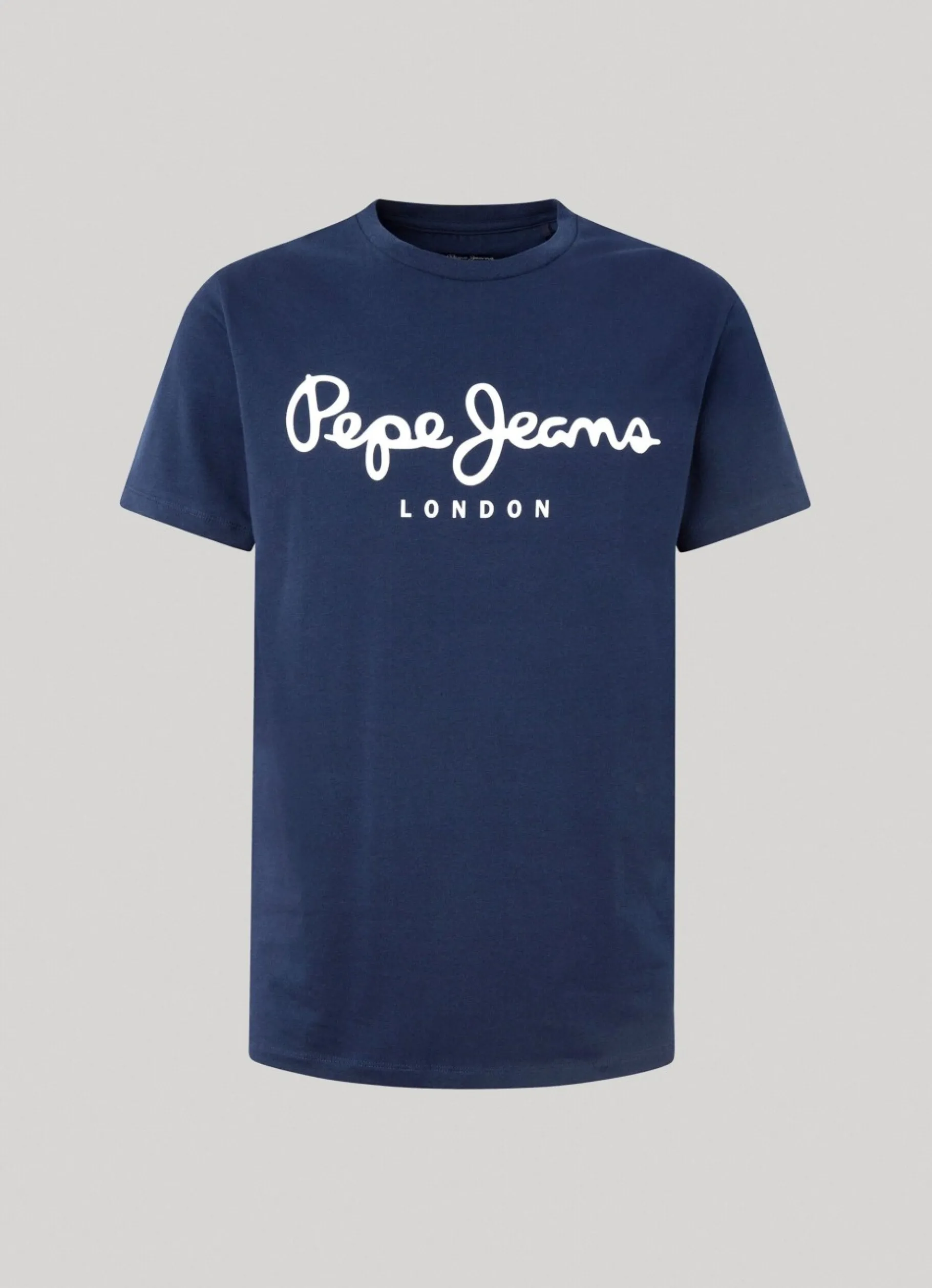 Men Pepe Jeans Short-Sleeved Cotton T-Shirt