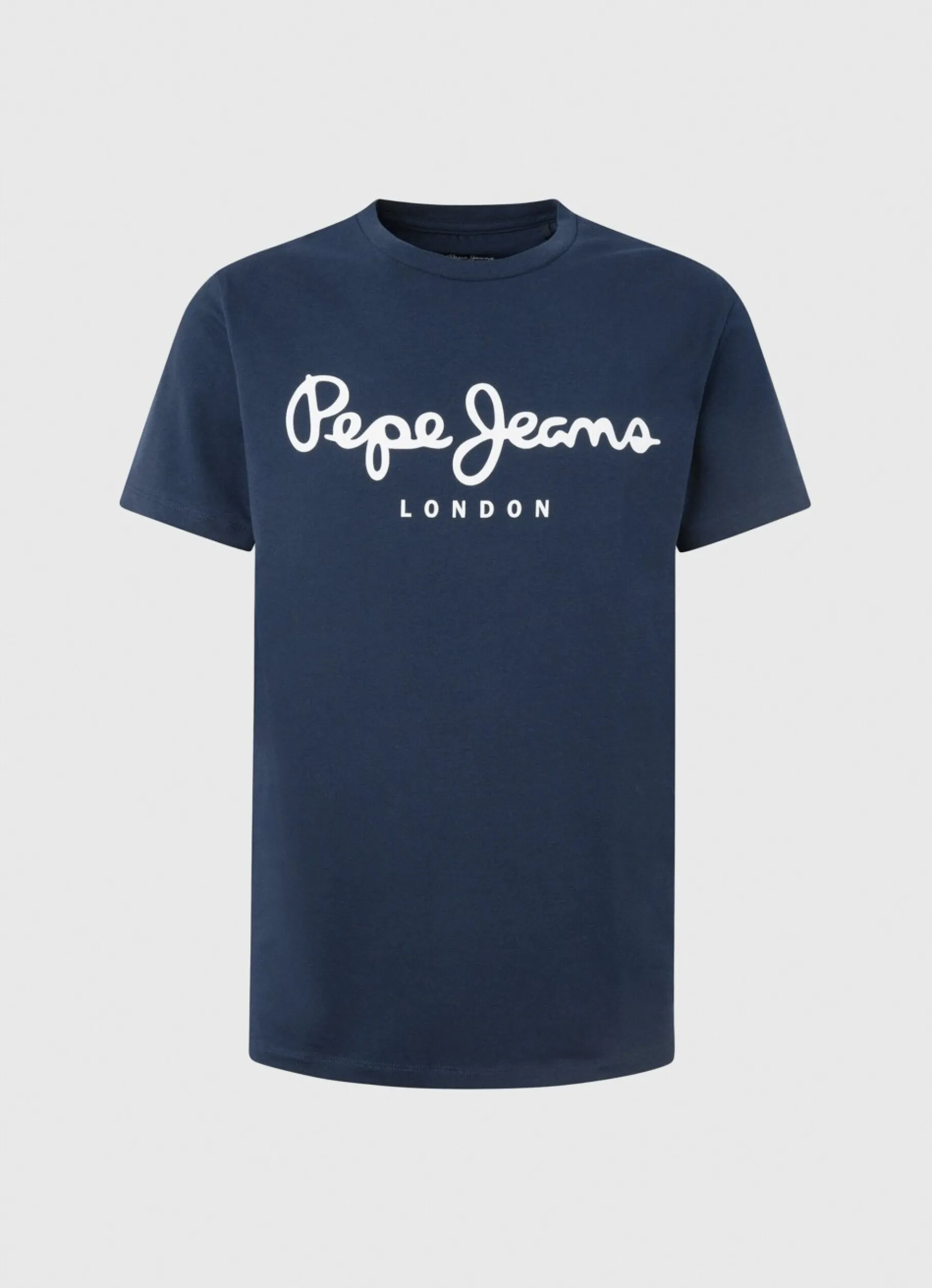 Men Pepe Jeans Short-Sleeved Cotton T-Shirt