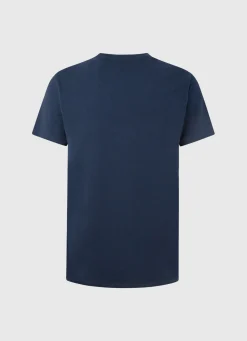 Men Pepe Jeans Short-Sleeved Cotton T-Shirt