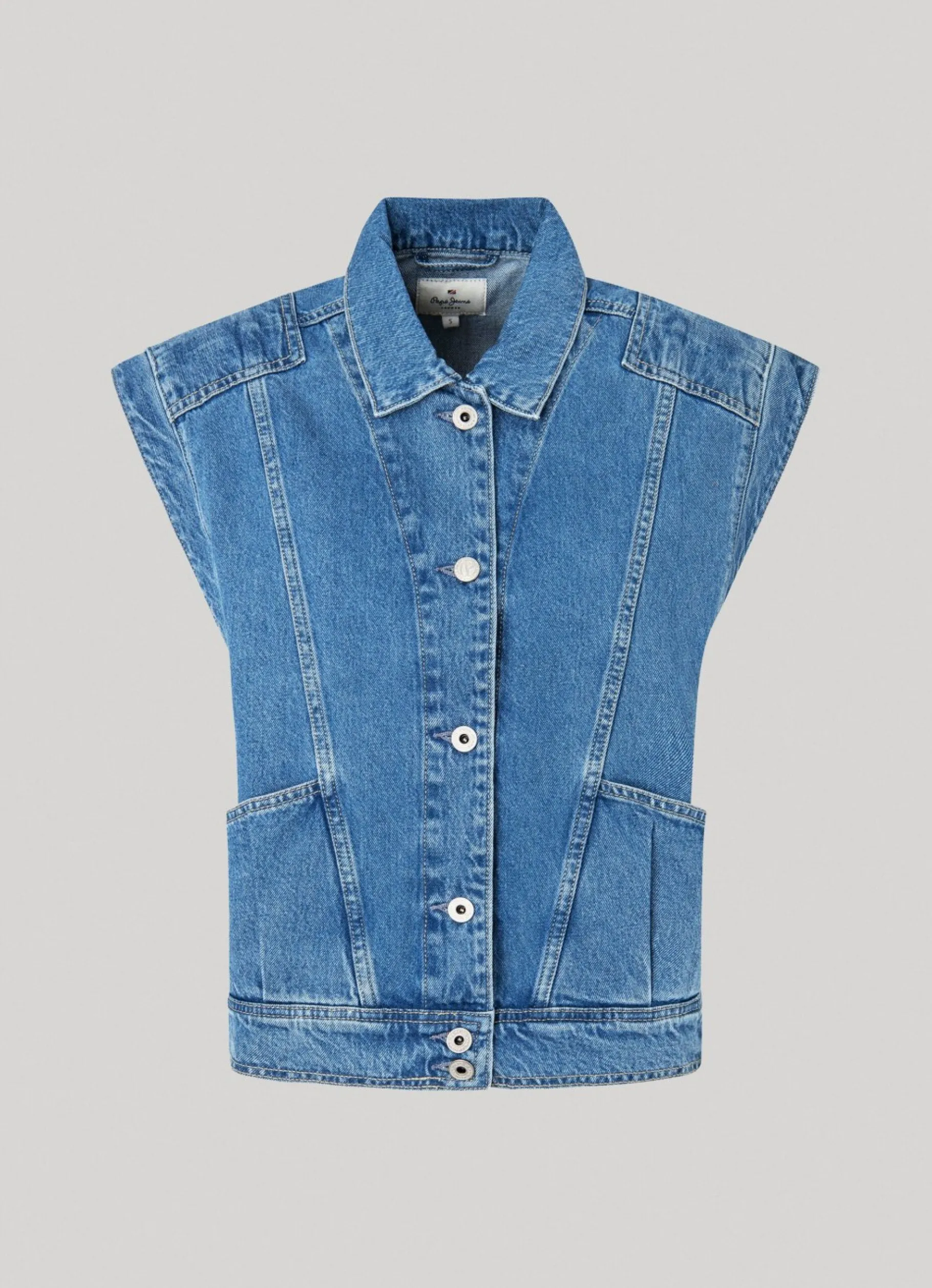 Women Pepe Jeans Sleeveless Jacket