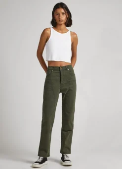 Women Pepe Jeans Sleeveless Ribbed Top