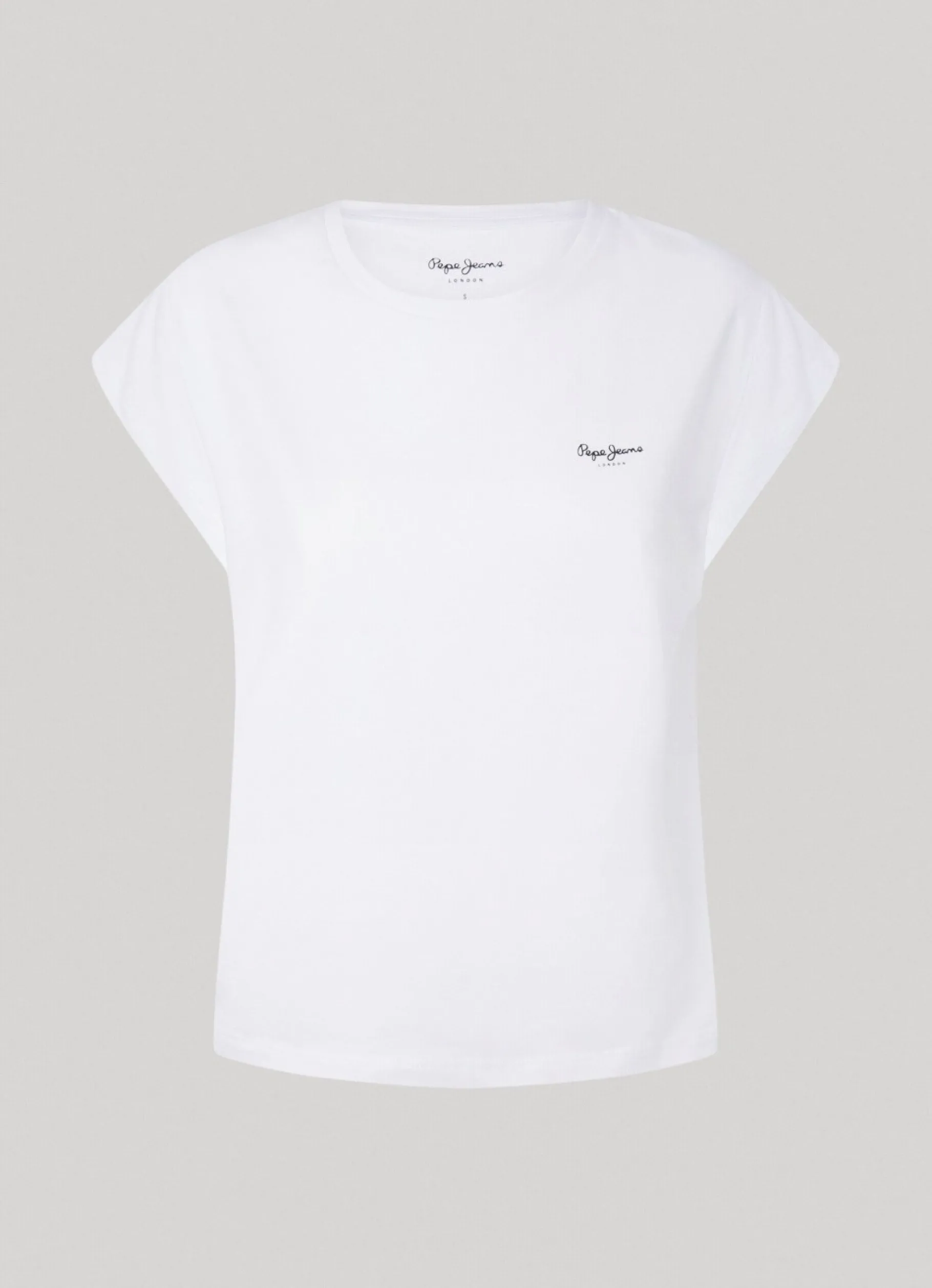 Women Pepe Jeans Sleeveless T-Shirt With Printed Logo