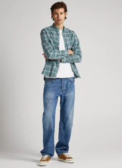 Men Pepe Jeans Slim Fit Check Shirt