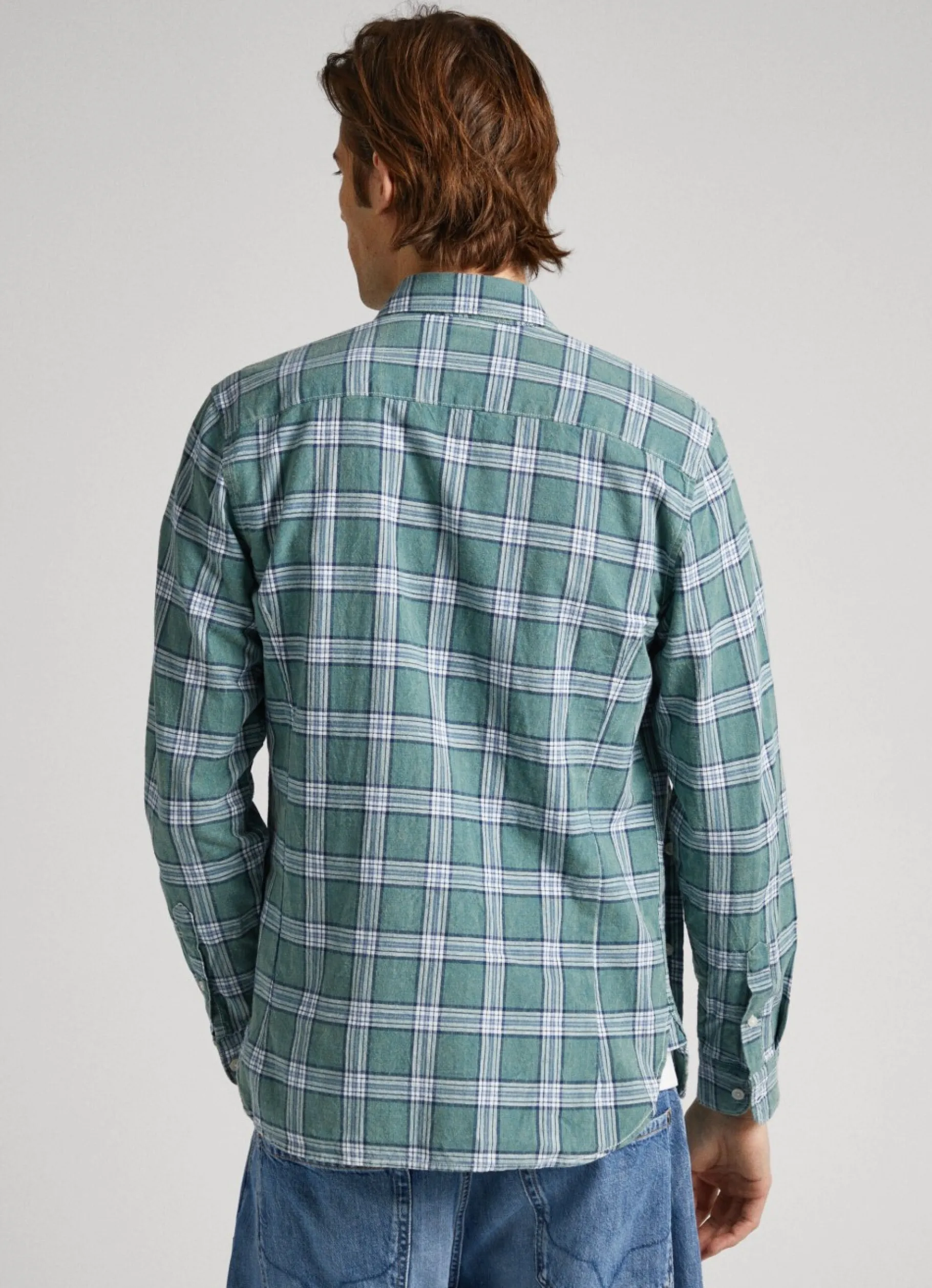 Men Pepe Jeans Slim Fit Check Shirt