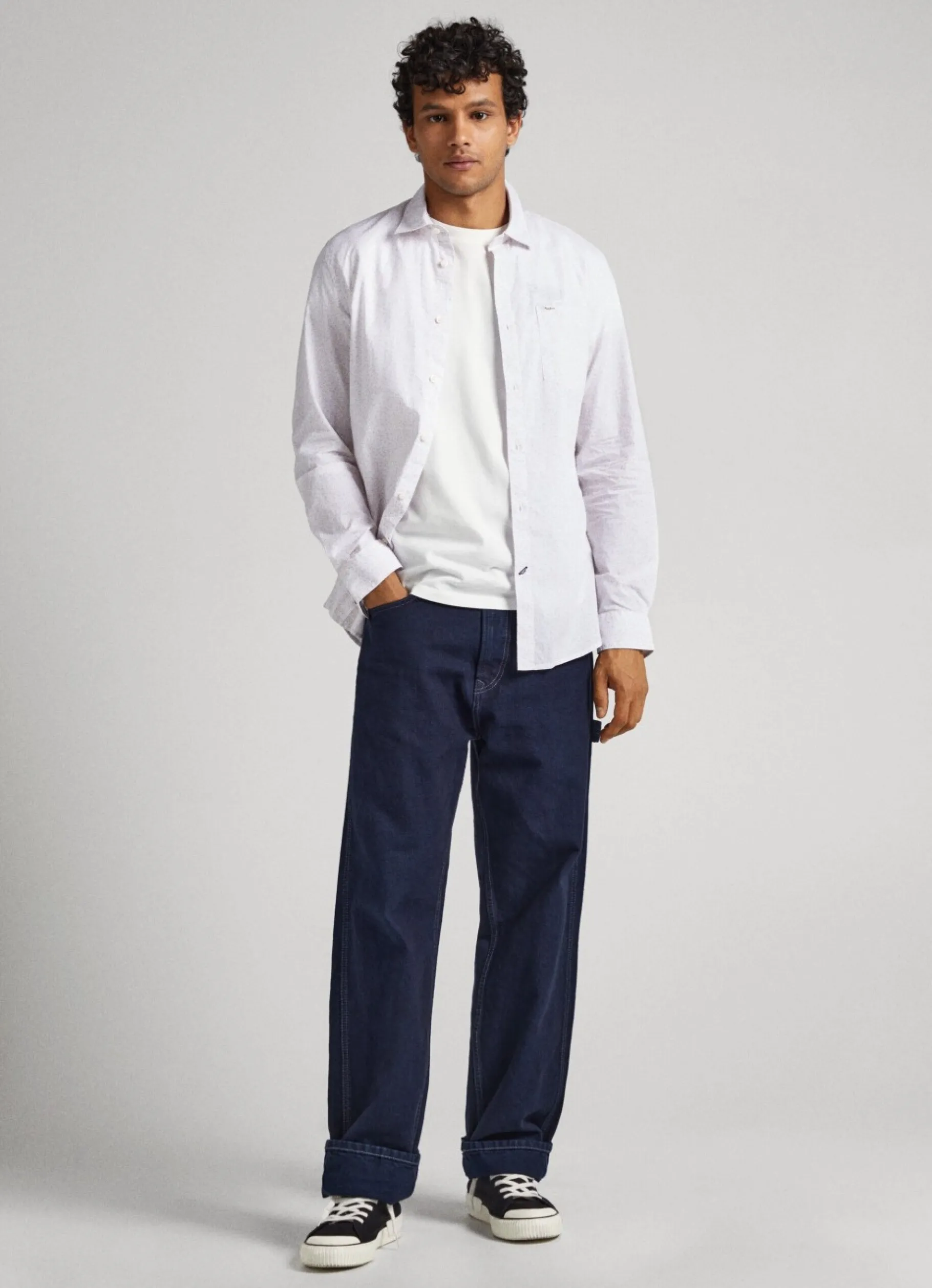 Men Pepe Jeans Slim Fit Floral Shirt