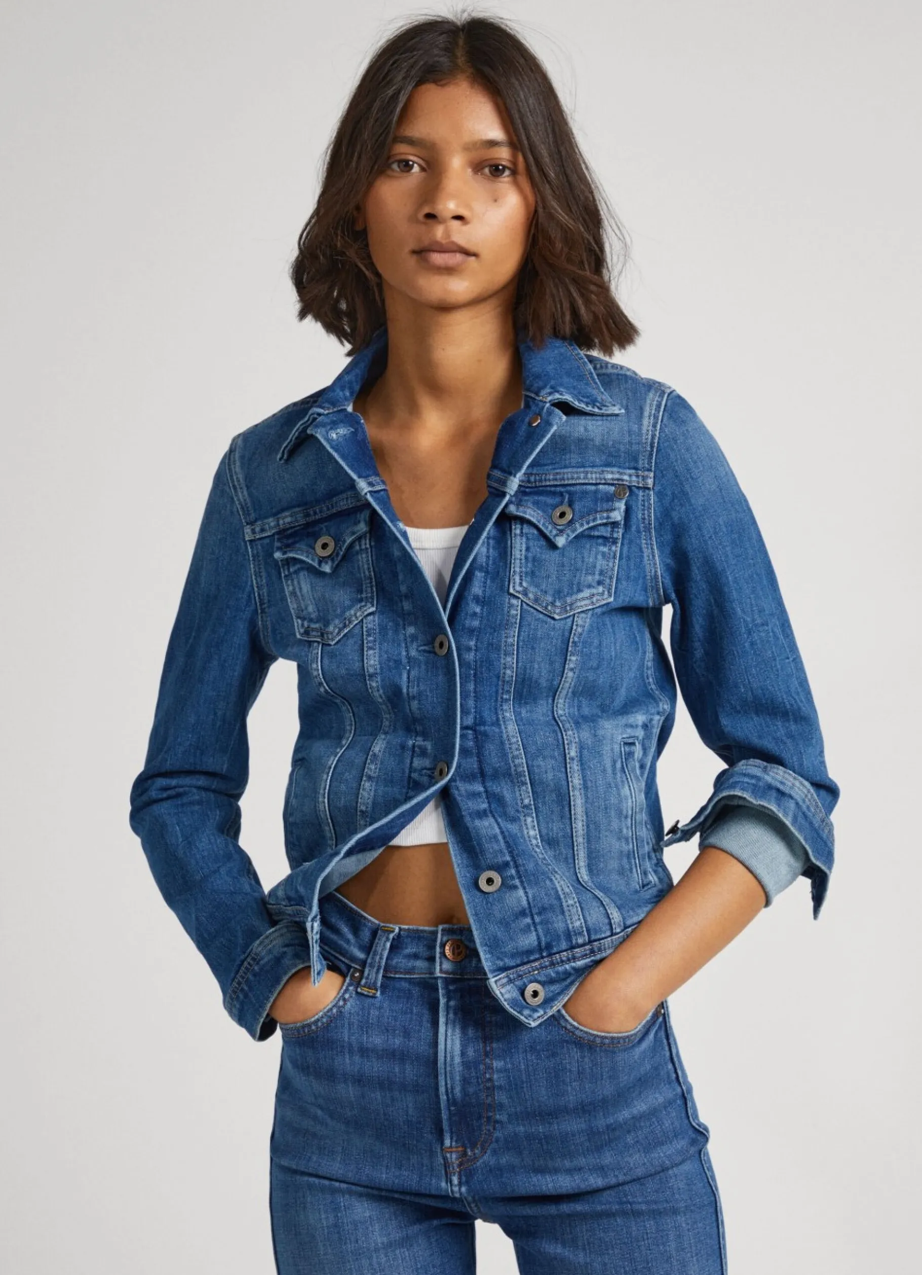 Women Pepe Jeans Slim Fit Jacket