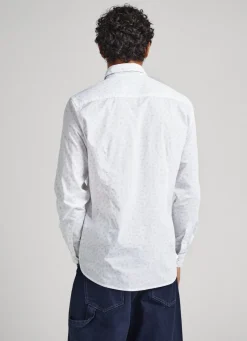 Men Pepe Jeans Slim Fit Poplin Shirt