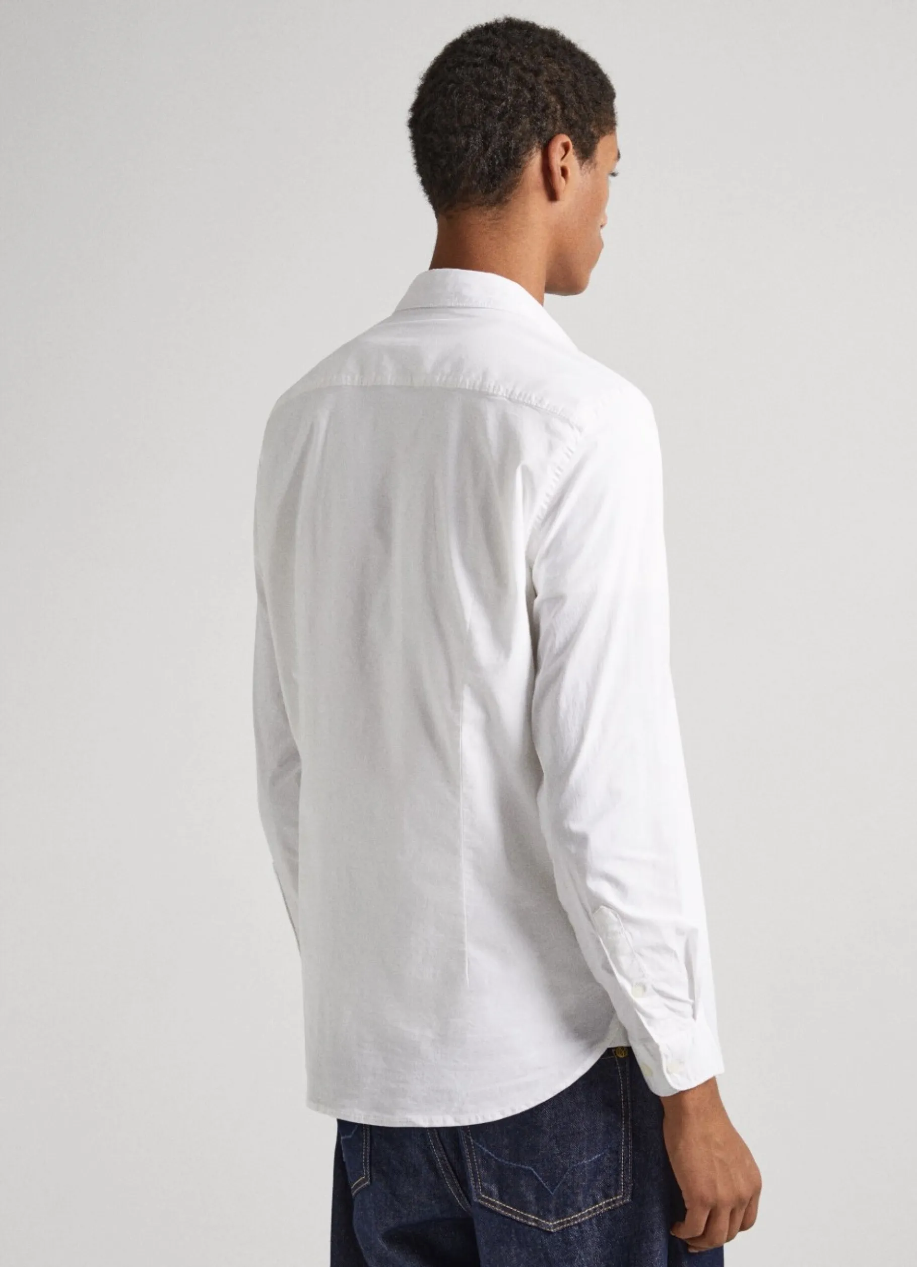 Men Pepe Jeans Slim Fit Poplin Shirt