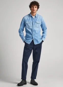 Men Pepe Jeans Slim Fit Shirt