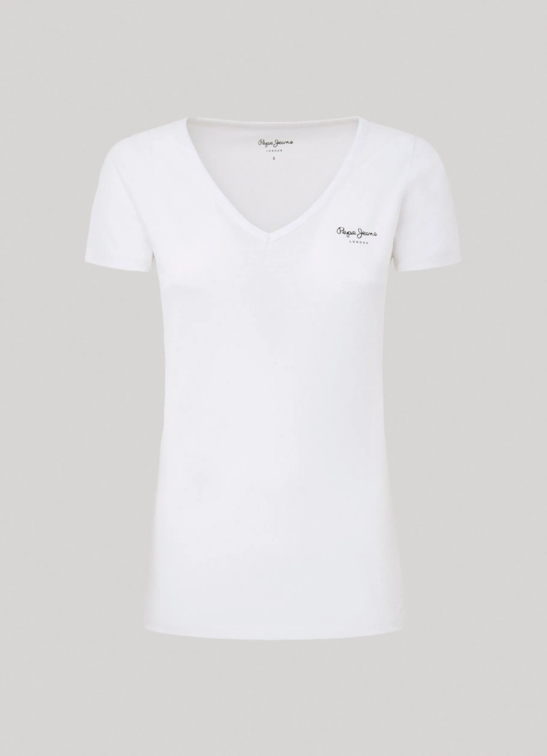 Women Pepe Jeans Slim Fit V-Neck T-Shirt