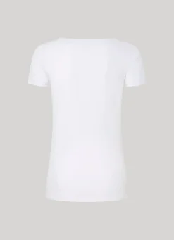 Women Pepe Jeans Slim Fit V-Neck T-Shirt
