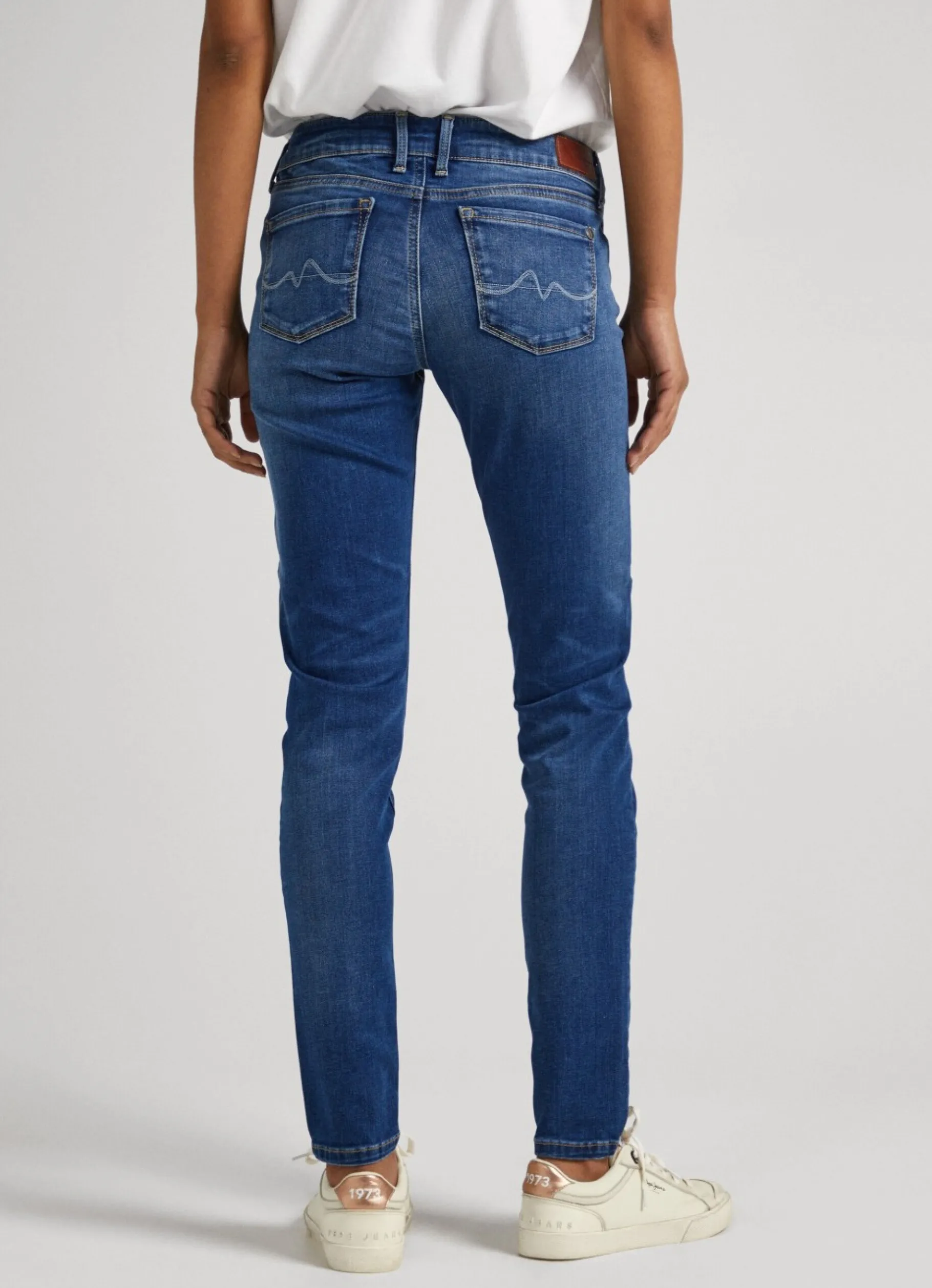 Women Pepe Jeans Soho Mid-Rise Skinny Jeans