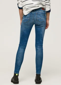 Women Pepe Jeans Soho Mid-Rise Skinny Jeans