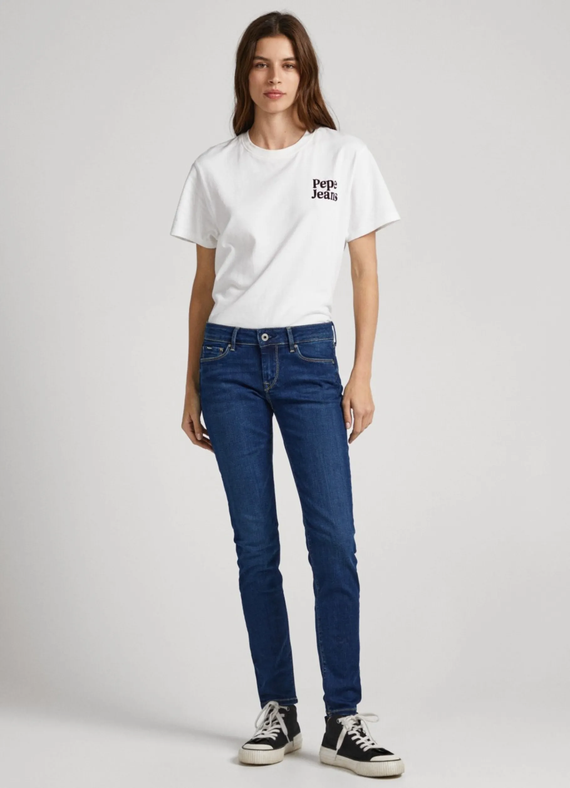 Women Pepe Jeans Soho Mid-Rise Skinny Jeans