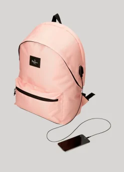 Men Pepe Jeans Solid Colour School Backpack