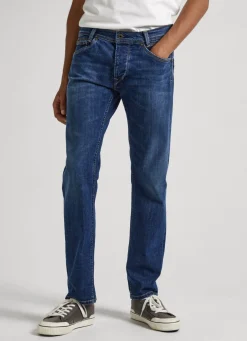Men Pepe Jeans Spike Fit Mid-Rise Jeans