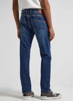 Men Pepe Jeans Spike Fit Mid-Rise Jeans