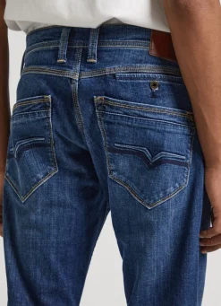 Men Pepe Jeans Spike Fit Mid-Rise Jeans