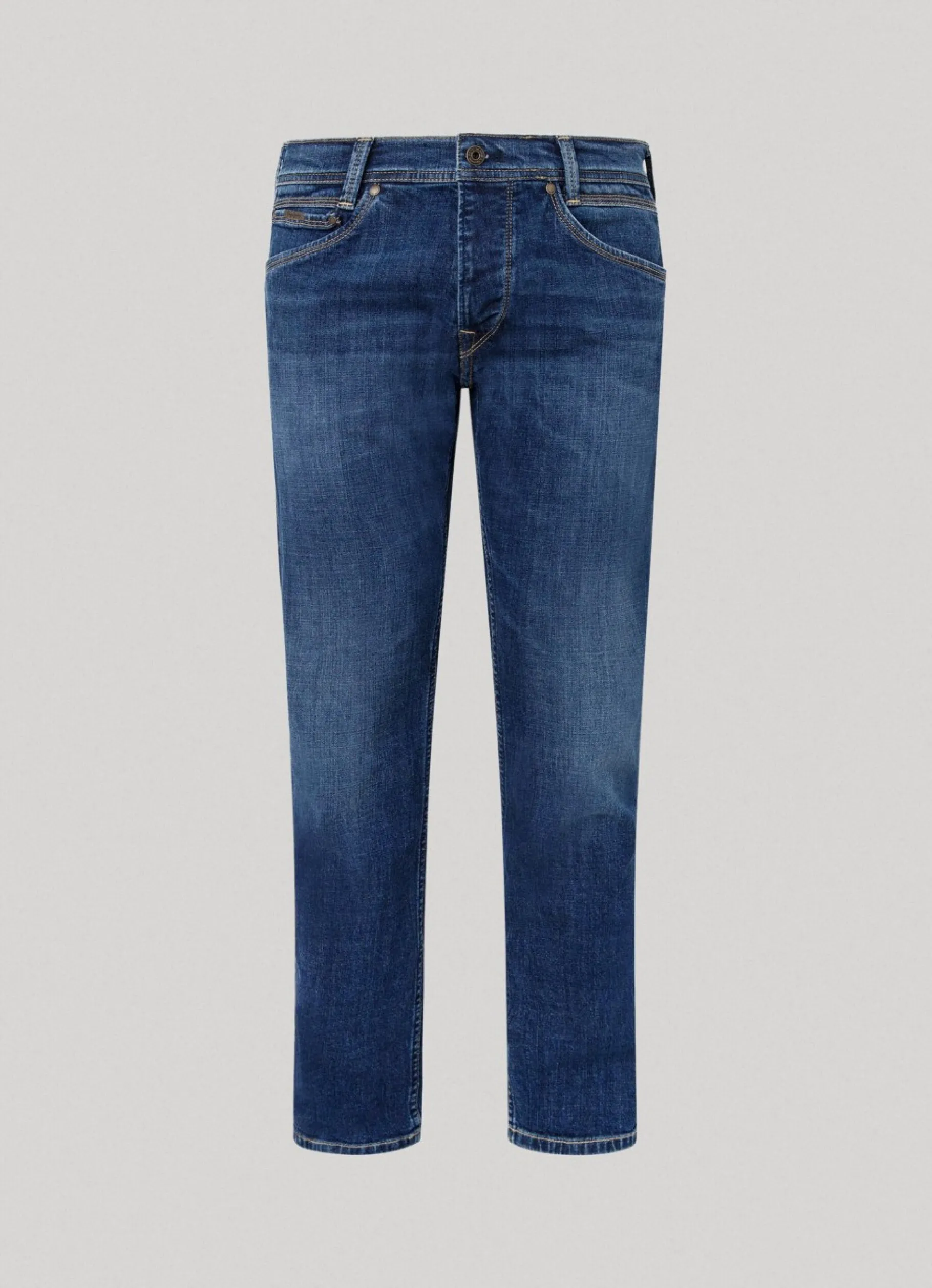 Men Pepe Jeans Spike Fit Mid-Rise Jeans