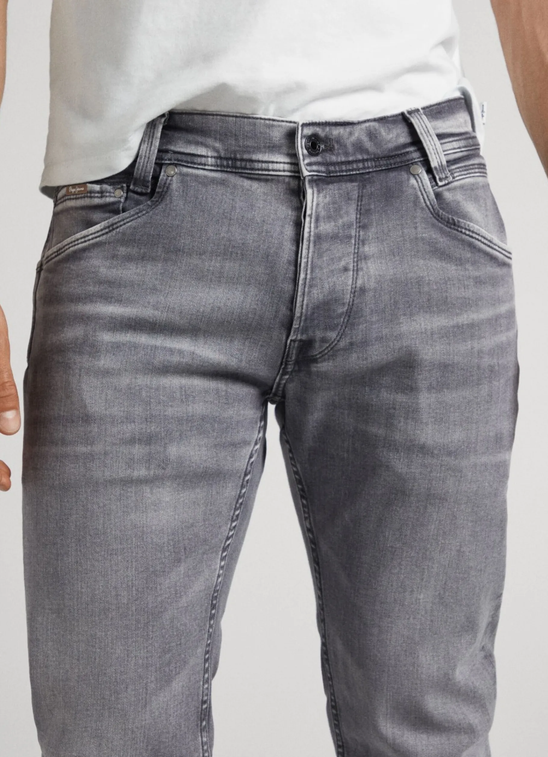Men Pepe Jeans Spike Regular Fit Mid-Rise Jeans