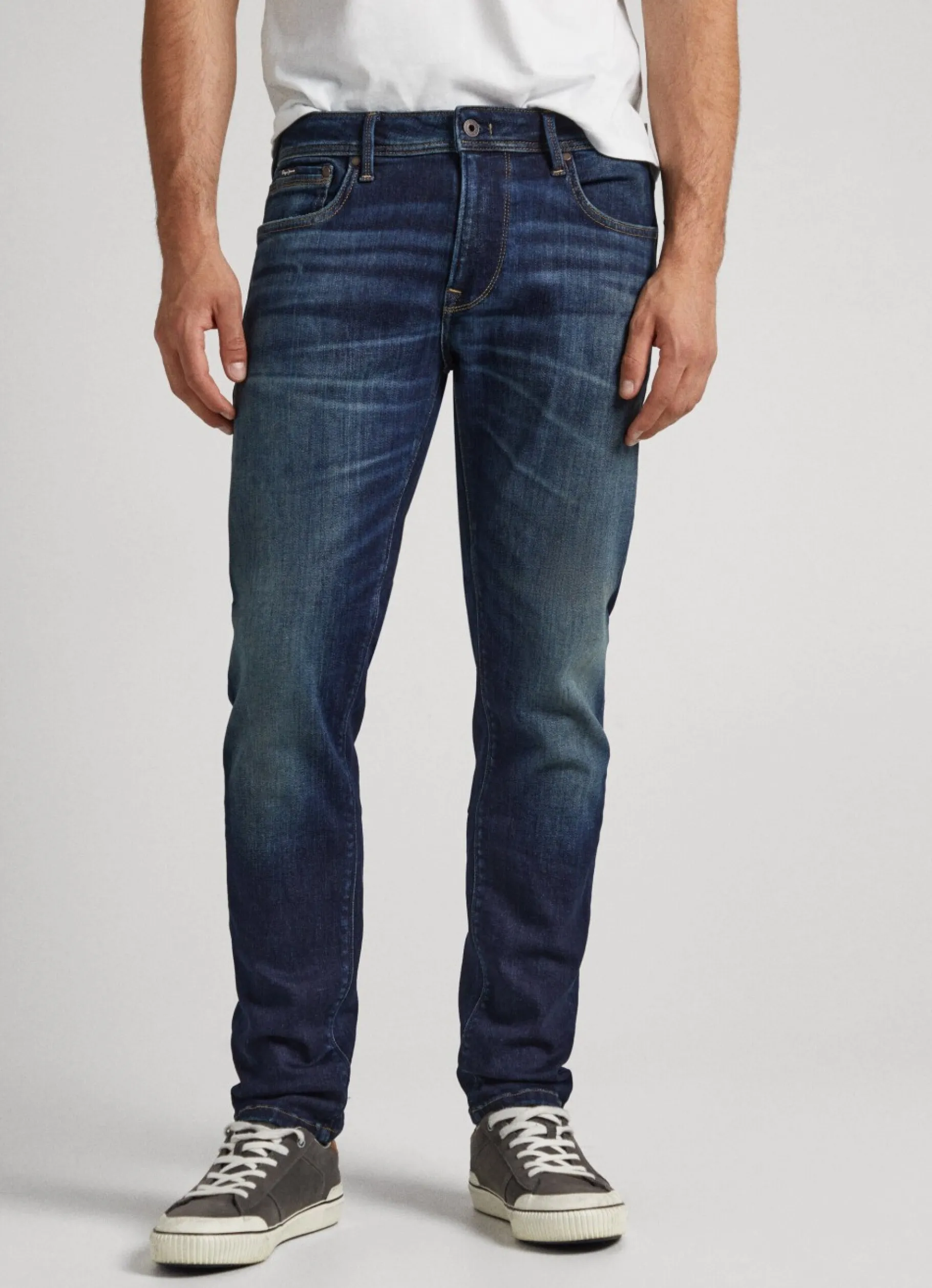 Men Pepe Jeans Stanley Fit Mid-Rise Jeans