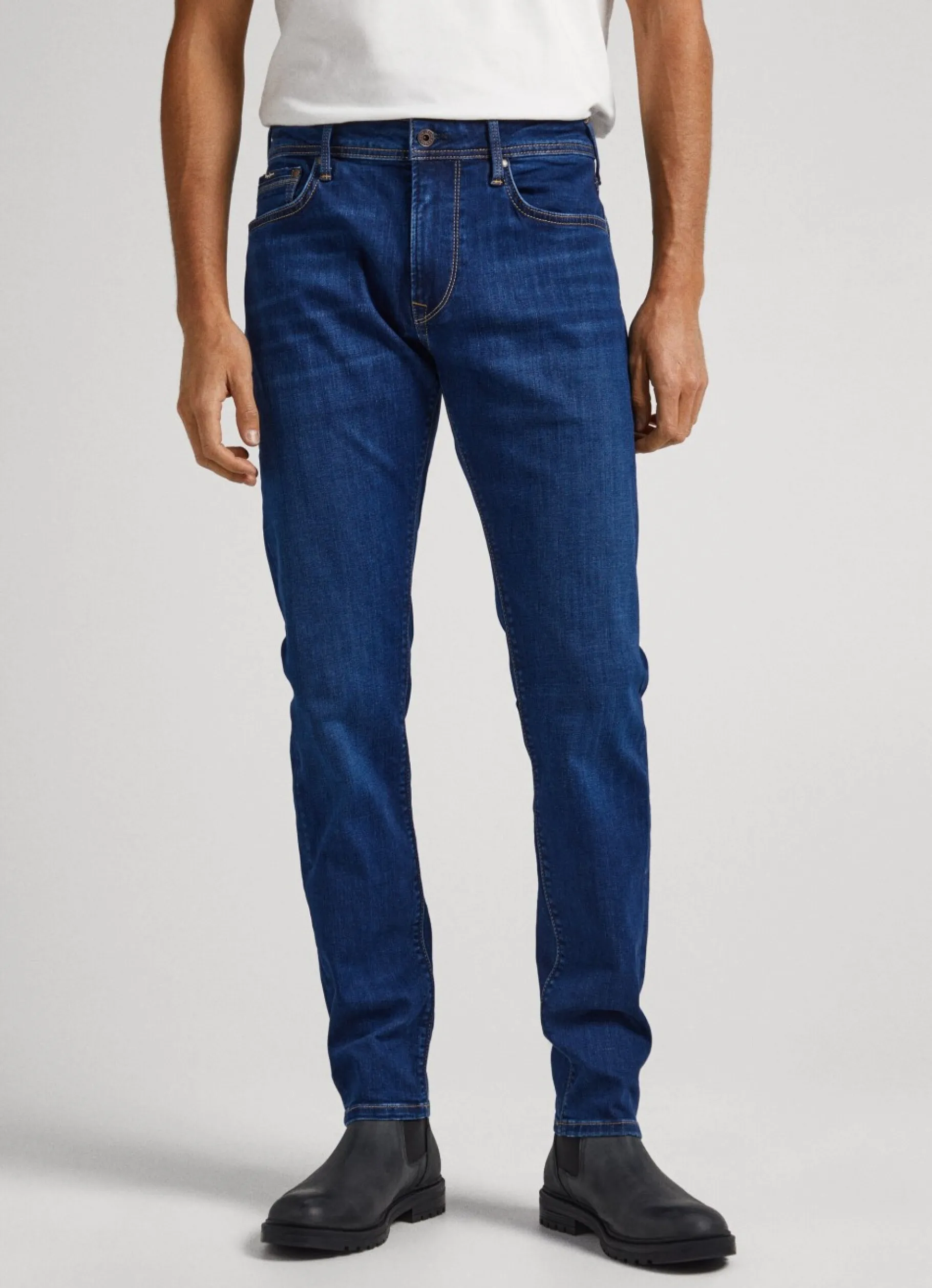 Men Pepe Jeans Stanley Fit Mid-Rise Jeans