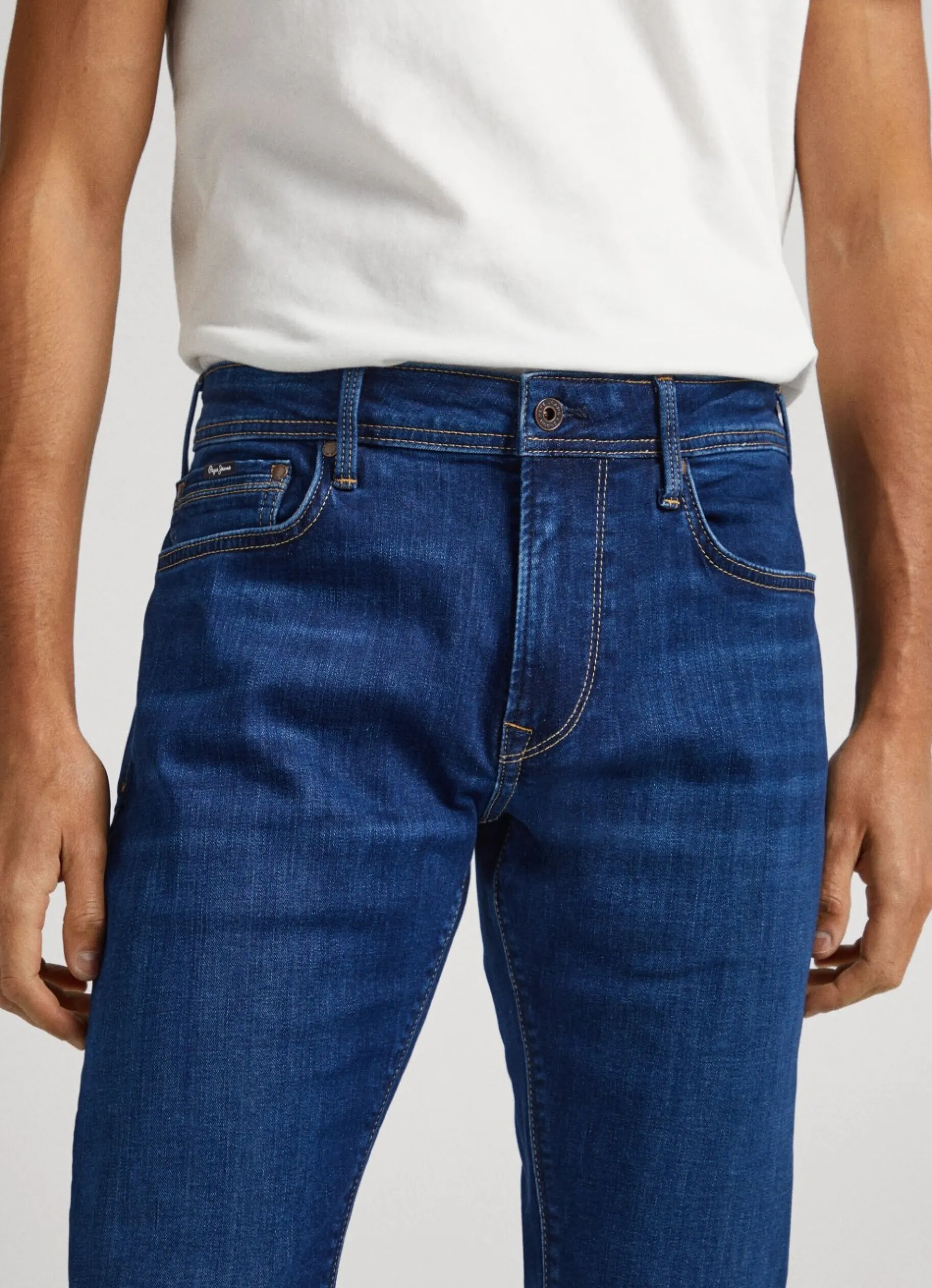 Men Pepe Jeans Stanley Fit Mid-Rise Jeans