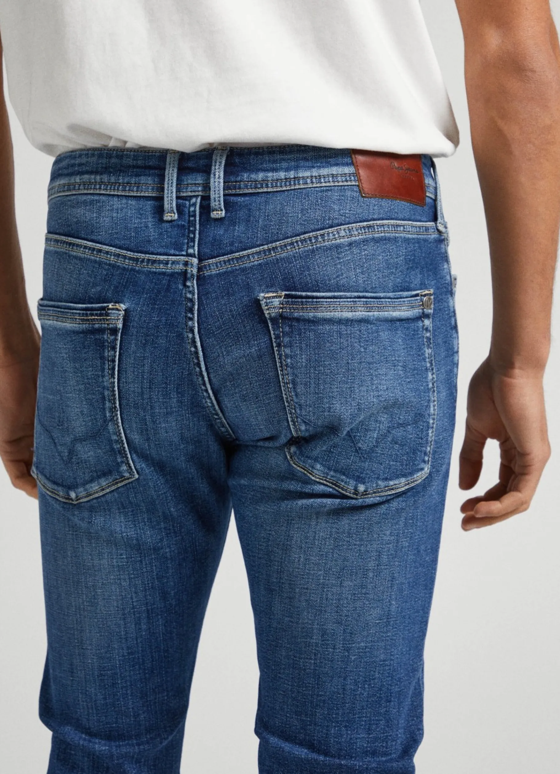 Men Pepe Jeans Stanley Fit Mid-Rise Jeans