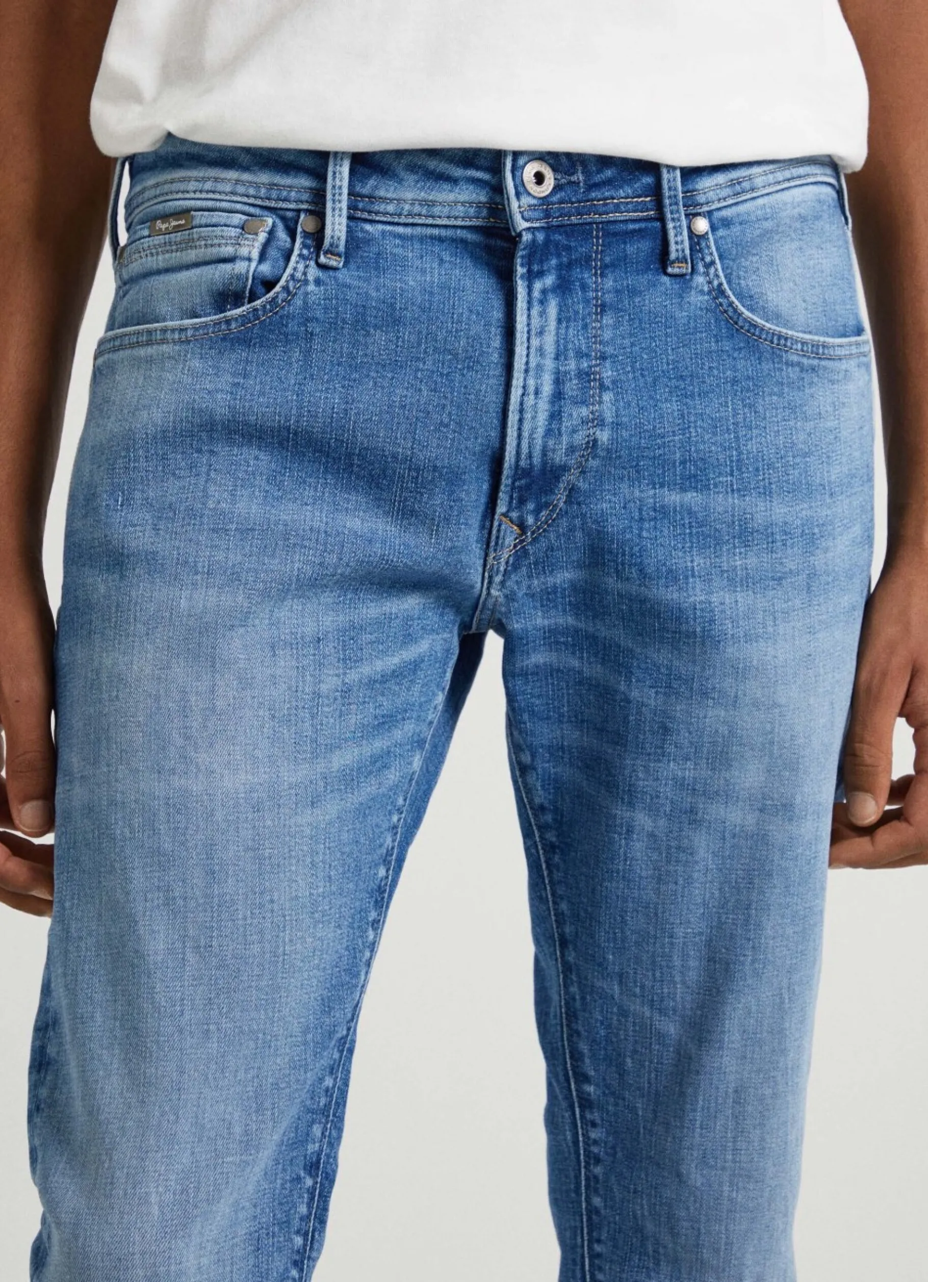 Men Pepe Jeans Stanley Fit Mid-Rise Jeans