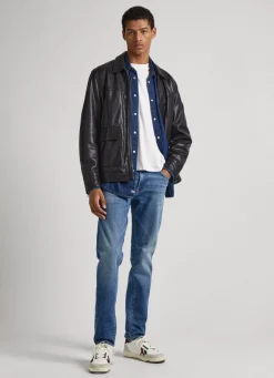 Men Pepe Jeans Stanley Fit Mid-Rise Jeans