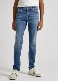 Men Pepe Jeans Stanley Fit Mid-Rise Jeans