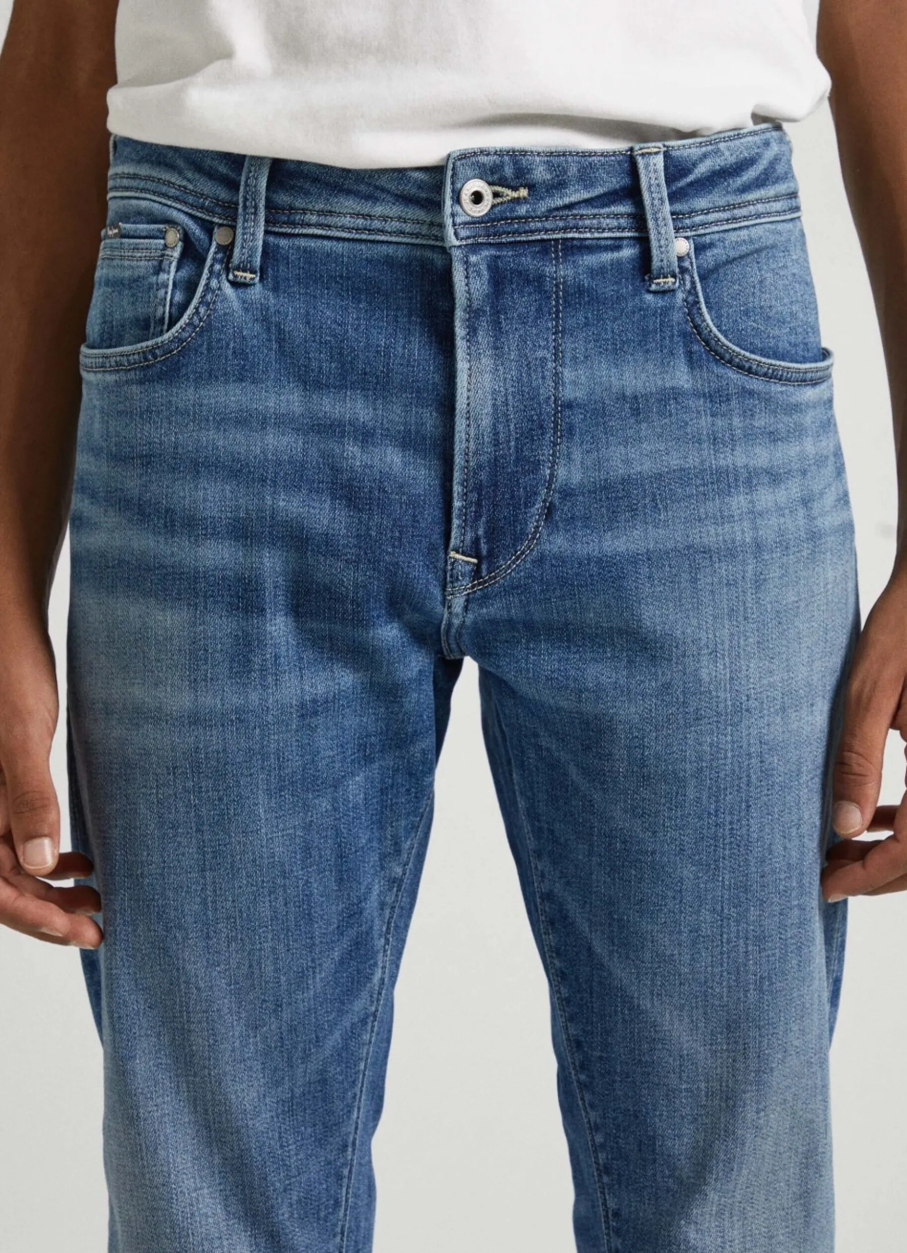 Men Pepe Jeans Stanley Fit Mid-Rise Jeans