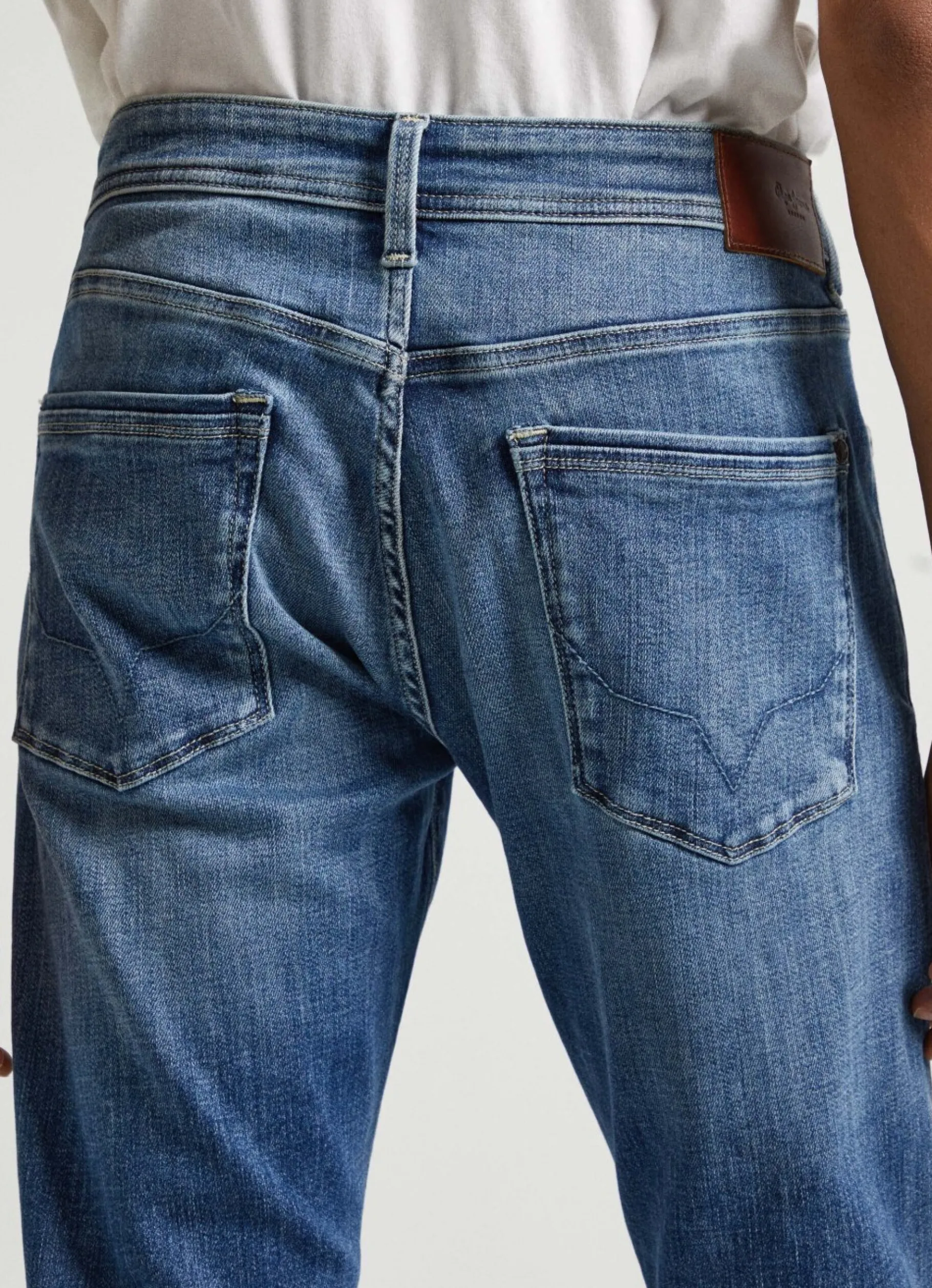 Men Pepe Jeans Stanley Fit Mid-Rise Jeans