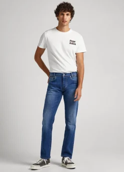 Men Pepe Jeans Stanley Fit Mid-Rise Jeans